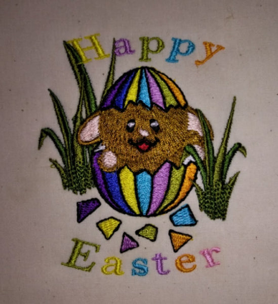 Easter Bunny Cracked Egg 5 x 5