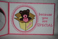 Teddy Bear Fragile Package Card  5 x 7