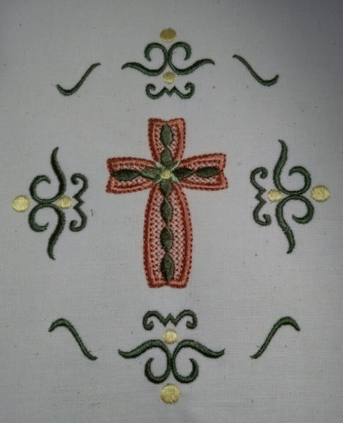 Gold and Green Cross