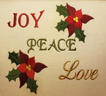 Joy Peace Love 8 x 8