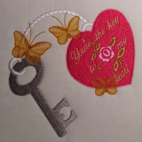 Your the key to my heart 6 x 6